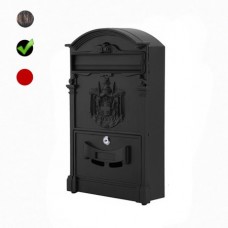 Classic Wall-Mount Mailboxes Medium Capacity Black, Lockable Mailbox Post Box (Red/Black/Bronze)