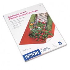 Epson Premium Photo Paper, 68 lbs., High-Gloss, 11 x 14, 20 Sheets/Pack