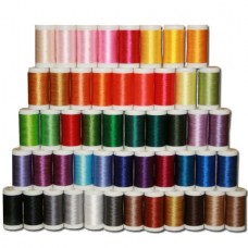 Designio by Brother SA650 50-Piece High-Sheen, Polyester Embroidery Thread Set