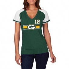 NFL Green Bay Packers Big Game Player Women's V-Neck Tee - Aaron Rodgers #12