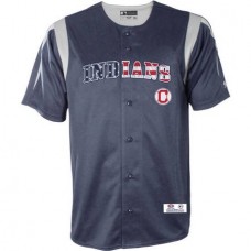 MLB Cleveland Indians Men's Americana Button Down Jersey