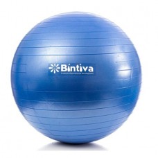 Bintiva Anti-burst Fitness Exercise Stability Yoga Ball, Including Free Foot Pump - 75cm Blue