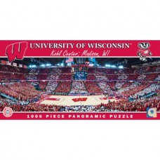 MasterPieces Collegiate Wisconsin Badgers 1000 Piece Stadium (Basketball) Panoramic Jigsaw Puzzle