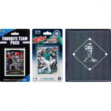 MLB Seattle Mariners Licensed 2018 Topps Team Set and Favorite Player Trading Cards Plus Storage Album