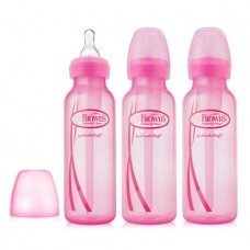 Dr. Brown's Options Baby Bottles, 8 Ounce, Pink, 3 Count