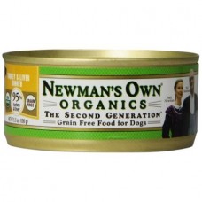 Newman's Own Organics Grain-Free Turkey & Liver Dinner Wet Dog Food, 5.5 Oz, 24 Ct