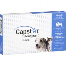 Capstar Oral Flea Treatment for Dogs and Cats, 6 Tablets