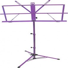 AUDIO2000'S AST4442PL PURPLE-PORTABLE SHEET MUSIC STAND WITH A HEAVY-DUTY CARRYING POUCH