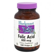 Bluebonnet Folic Acid 800 Mcg, 180 Ct