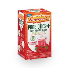 Emergen-C Probiotics+ (30 Count, Raspberry Flavor, 1 Month Supply) Dietary Supplement Fizzy Drink Mix With 250mg Vitamin C, 0.19-Ounce Packets