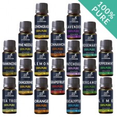 Pure Essential Oil Set (16x10mL) - 100% Natural Aromatherapy for Oil Diffuser