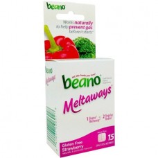 Beano Meltaways Strawberry Single Dose Tablets, 15 CT (Pack of 4)