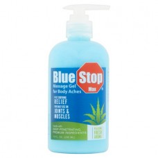 Blue Stop Max Massage Gel for Body Aches, 10 fl oz